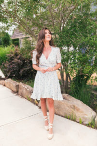 Lejla Hasanovic, Hello It's LOH, White Floral Wrap Dress