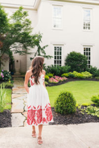Hello It's LOH, White Red Dress, Summer outfit, Summer Dress, Summer Style, White Cotton Dress, Spring dresses, Spring midi Dress
