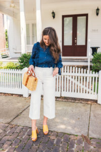 Lejla Hasanovic, Hello It's LOH, Straw Bag, Wide Leg Pants, Frye Platforms
