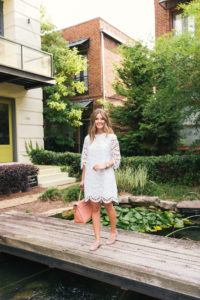 koi pond hello its loh, white dress, summer style