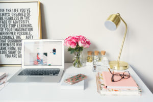stationary Hello It's LOH, Lejla Hasanovic, desk, work station, anthropologie, rifle paper, joss and main, diy ikea desk