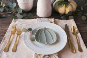 flatware, thanksgiving decor, table set up, ralph lauren napkins, mikasa