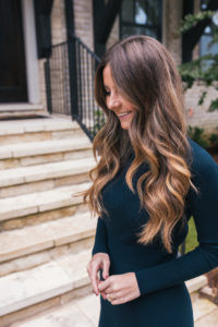 Green Sweater Dress, Navy Suede Pumps, Fall Style, Classic Dress, Buckhead