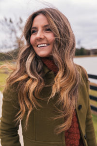 Olive Coat, Chunky Sweater, Black Jeans, Leopard Loafers, Floppy Hat