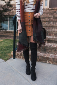 Velvet Skirt, Turtleneck, Fall Style, Maxwell Scott Handbag, Stuart Weitzman Boots