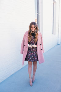 Kate Spade Dress, Holiday Dresses, Manolo Blahnik, Pink Coat, Hello It's LOH