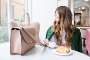 Quirk Hotel, Richmond VA, VCU, holiday looks, RVA, cuyana, tweed coat, j.crew coat, j.crew flats