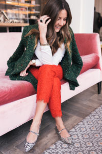 Quirk Hotel, Richmond VA, VCU, holiday looks, RVA, cuyana, tweed coat, j.crew coat, j.crew flats