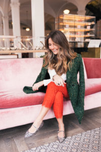 Quirk Hotel, Richmond VA, VCU, holiday looks, RVA, cuyana, tweed coat, j.crew coat, j.crew flats