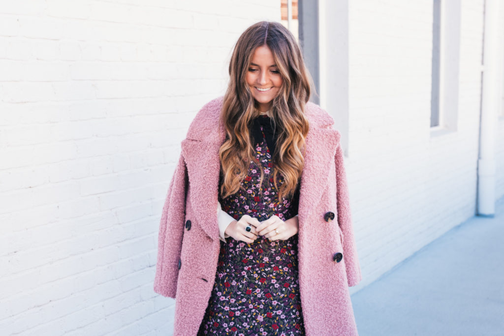Kate Spade Dress, Holiday Dresses, Manolo Blahnik, Pink Coat, Hello It's LOH
