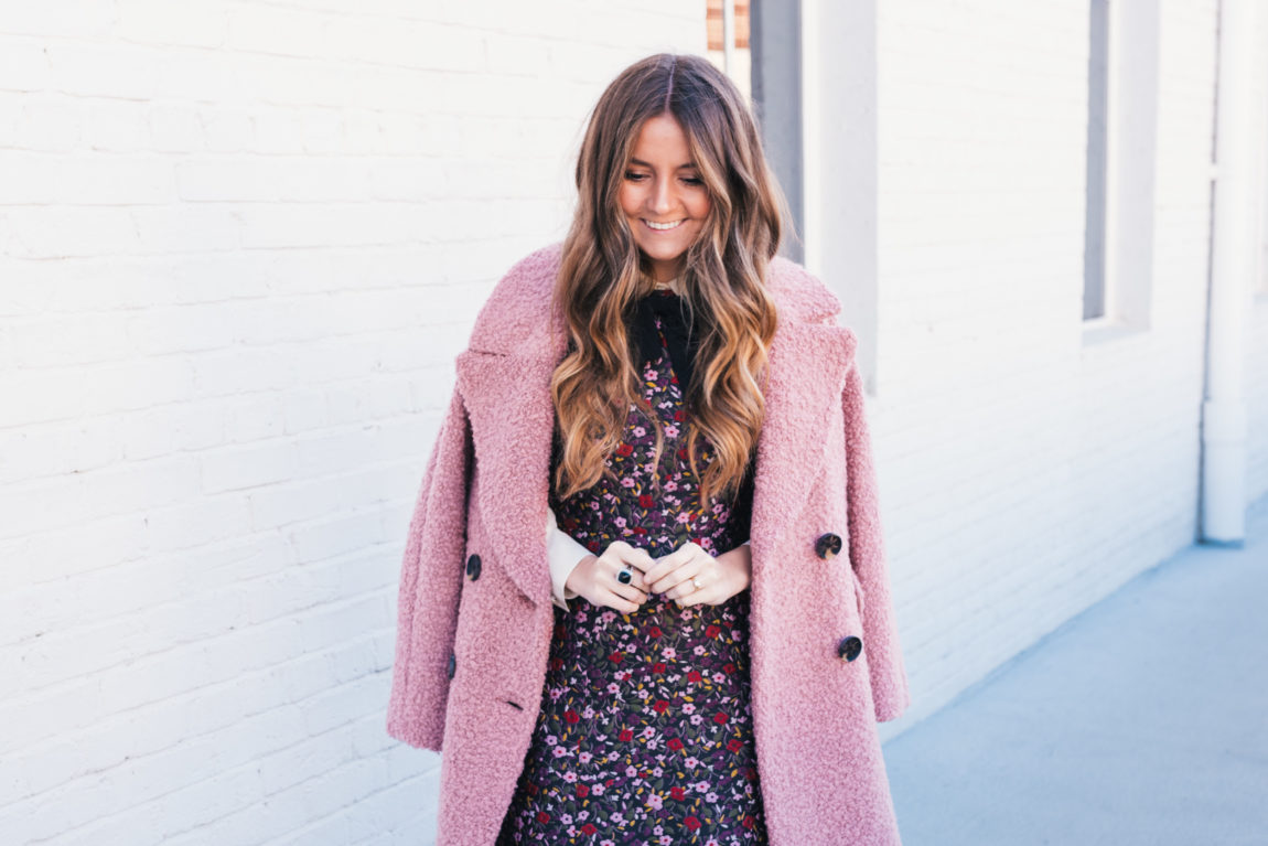 Kate Spade Dress, Holiday Dresses, Manolo Blahnik, Pink Coat, Hello It's LOH