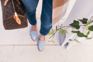 ShopThelma Loafers, Loafers and Jeans, Cashmere Sweater, DKNY Coat, Checkered Coat, Oversize Coat, LV Speedy, Casual Style, Fall Look, Loafers Outfit, Hello It's LOH, Lejla Hasanovic