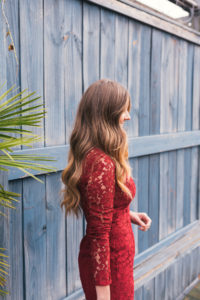 Red Lace Dress, WAYF, Steve Madden Black Heels, Hello It's LOH, Holiday Party Dress, Party Dress, NYE Dress, Red Dress, Mini Dress, David Yurman, Steve Madden, Lejla Hasanovic