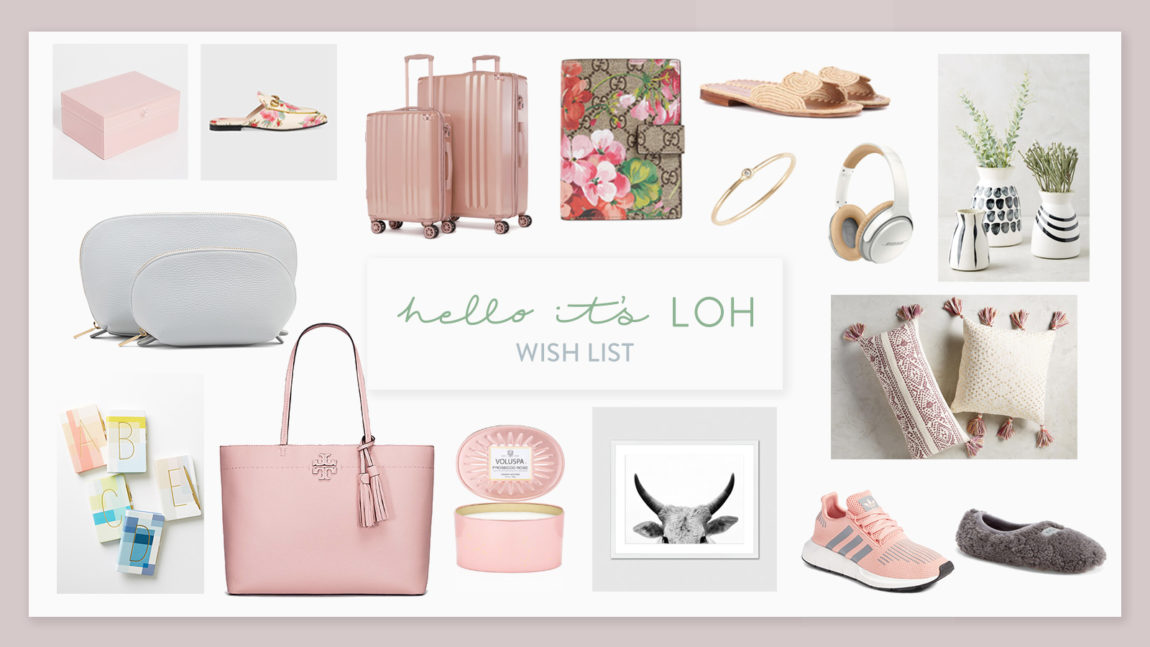 gifts for her, wish list, luggage set, gucci passport holder, hello it's LOH, Lejla Hasanovic