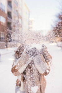 Citizen Of Humanity Jeans, Checkered Coat, J.Crew Knit Sweater, Knitted Headband, Hunter Boots, Hello It's LOH, Lejla Hasanovic