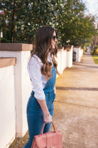 Vince Loafers, Madewell Overalls, Hello It's LOH, Lejla Hasanovic, J.Crew Button Up, Blush Loafers, Atlanta Blogger, Casual ootd