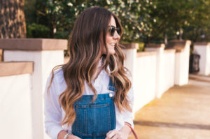 Vince Loafers, Madewell Overalls, Hello It's LOH, Lejla Hasanovic, J.Crew Button Up, Blush Loafers, Atlanta Blogger, Casual ootd