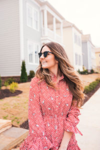 Saloni Dress, MatchesFashion, Schutz Slides, Sea and Grass Tote, hello its loh, @helloitsloh, Lejla Hasanovic, Spring Dresses, Shopbop, red dress, atlanta