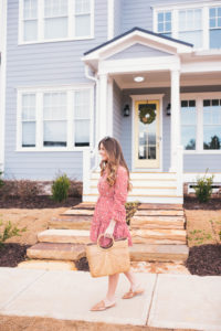 Saloni Dress, MatchesFashion, Schutz Slides, Sea and Grass Tote, hello its loh, @helloitsloh, Lejla Hasanovic, Spring Dresses, Shopbop, red dress, atlanta