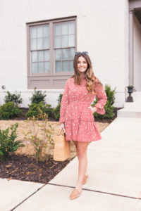 Saloni Dress, MatchesFashion, Schutz Slides, Sea and Grass Tote, hello its loh, @helloitsloh, Lejla Hasanovic, Spring Dresses, Shopbop, red dress, atlanta