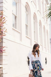 Hello It's LOH Floral Skirt Day To Night Atlanta Blogger Spring Style Spring Skirt
