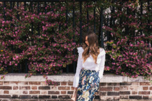 Hello It's LOH Floral Skirt Day To Night Atlanta Blogger Spring Style Spring Skirt