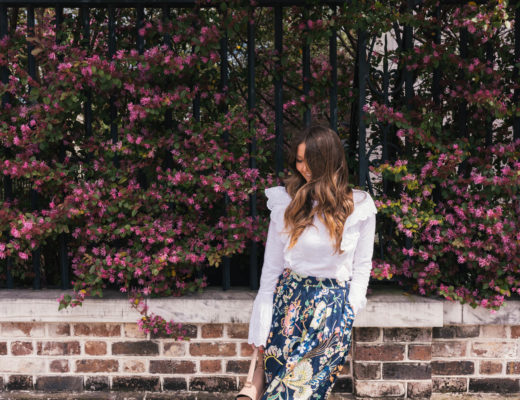 Hello It's LOH Floral Skirt Day To Night Atlanta Blogger Spring Style Spring Skirt