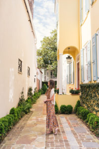 Rebecca Taylor Ruffle Midi Dress, Joie Banner Heels, Spring Outfit, Spring Dress, Lejla Hasanovic, Floral Wrap Dress