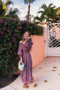 Hello It's LOH, Rebecca Taylor Off The Shoulder Dress, Palm Beach, Simon Miller Handbag, Lejla Hasanovic