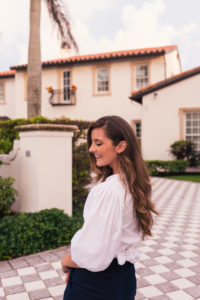 Hello It's LOH, How To Successfully dress for 4th of july, summer looks, j.crew linen pants, elizabeth and james wrap top, white summer top, leather sandals, cognac sandals, palm beach florida, real estate photography, arnel hasanovic photography, real estate