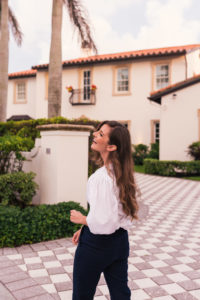 Hello It's LOH, How To Successfully dress for 4th of july, summer looks, j.crew linen pants, elizabeth and james wrap top, white summer top, leather sandals, cognac sandals, palm beach florida, real estate photography, arnel hasanovic photography, real estate