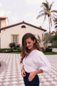 Hello It's LOH, How To Successfully dress for 4th of july, summer looks, j.crew linen pants, elizabeth and james wrap top, white summer top, leather sandals, cognac sandals, palm beach florida, real estate photography, arnel hasanovic photography, real estate