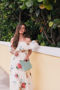 Hello It's LOH, Vacation Maxi Dress, Palm Beach, Summer Dress, Summer Style, Summer Maxi, Off The Shoulder Dress, Lejla Hasanovic, Maxi Dress