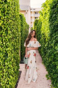 Hello It's LOH, Vacation Maxi Dress, Palm Beach, Summer Dress, Summer Style, Summer Maxi, Off The Shoulder Dress, Lejla Hasanovic, Maxi Dress