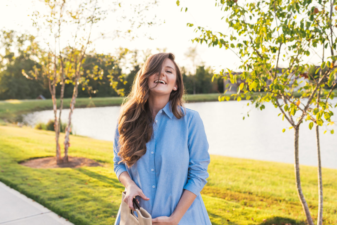 Hello It's LOH, Shirt Dress, Shopbop, Maternity Style Fall Style