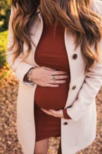 J.Crew Lady Coat, Leith Dress, Sezane Suede Boots, David Yurman Jewelry