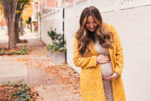 J.Crew Winter Coat, Pink Blush Maternity Sweater Dress, Hello it's LOH, Sezane Cognac boots, Lejla Hasanovic, Arnel Hasanovic Photography