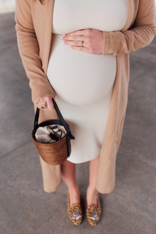 Clothing For In Between Seasons, hello it's loh, stubbs and wootton loafers, susana monaco dress, pregnancy style, bump friendly dresses