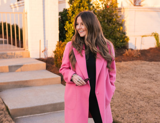 Hello It's LOH, New Year, Winter Style, Lejla Hasanovic, Theory Coat, Stubbs and Wootton Loafers, Pregnancy Style, Maternity Style, Pink Coat