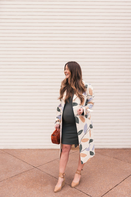 Hello It's LOH, Lejla Hasanovic, Trench Coats, Castaner Wedges, Pregnancy Style, Cult Gaia Handbag