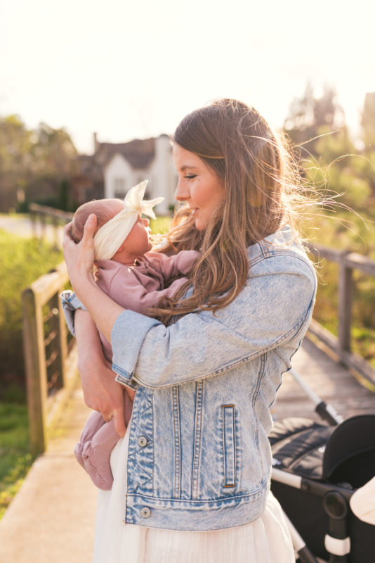 Hello It's LOH Transitioning Into Motherhood, spring style, castaner wedges, pamela munson tote, bugaboo stroller, denim jacket, lejla hasanovic