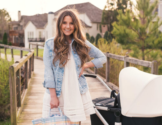 Hello It's LOH Transitioning Into Motherhood, spring style, castaner wedges, pamela munson tote, bugaboo stroller, denim jacket, lejla hasanovic