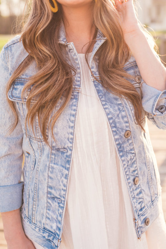 Hello It's LOH Transitioning Into Motherhood, spring style, castaner wedges, pamela munson tote, bugaboo stroller, denim jacket, lejla hasanovic